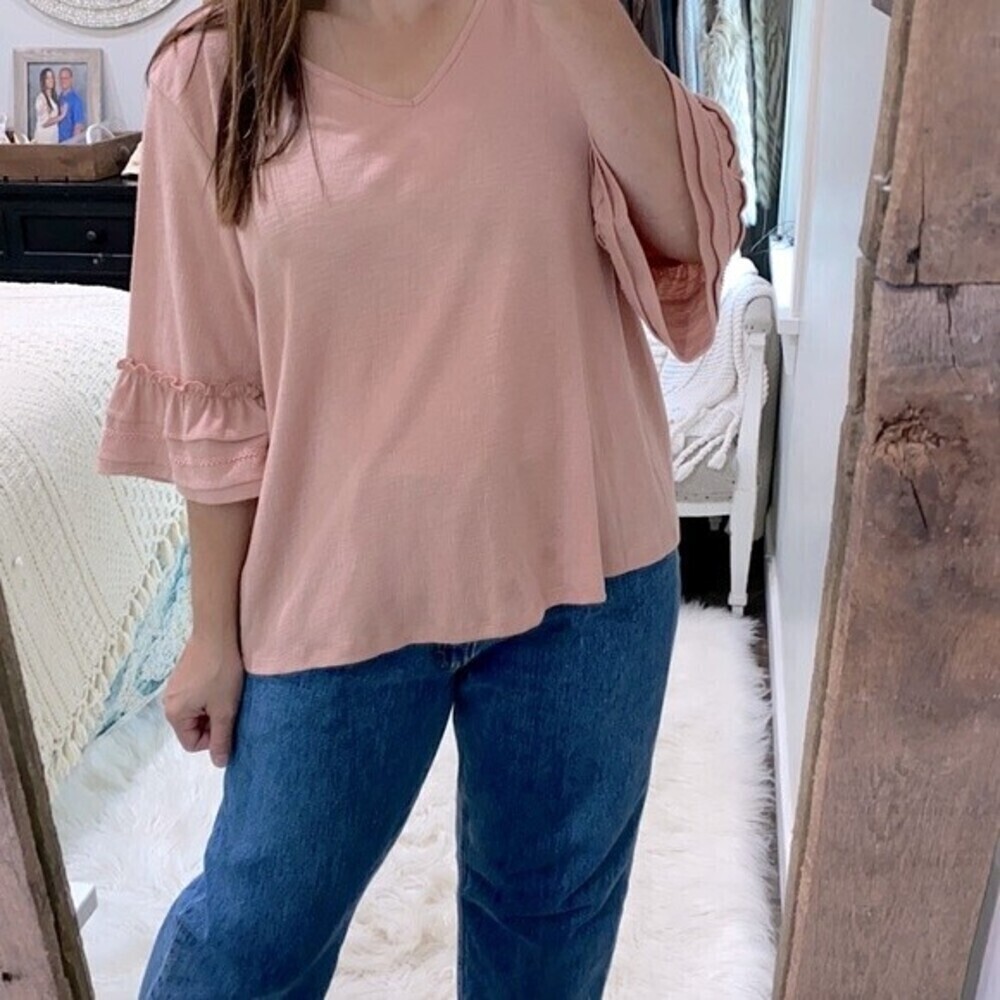 SHARAGANO dusty rose top size extra large